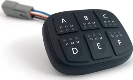 Powerkey 6 touches compact CANbusJ1939 ou CANopen