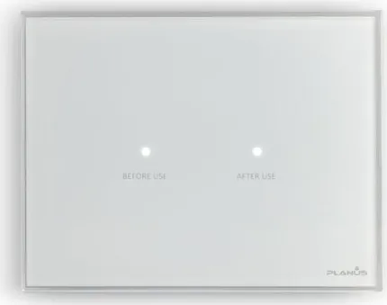 KIT PANNEAU DE COMMANDE TOUCH 2 BOUTONS BLANC