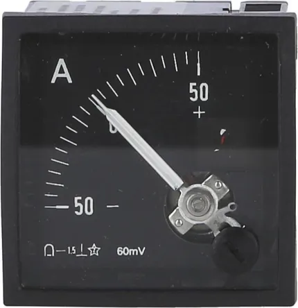 Ampèremètre DC analogique -50-0-50