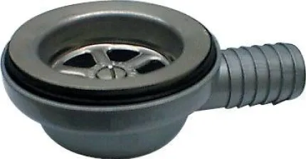 Bonde coudée plastique 1