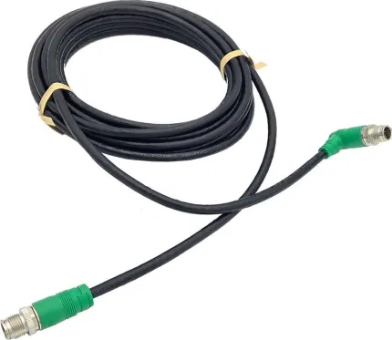 Câble Ethernet coudé 4.5m prises M12-X 8 broches
