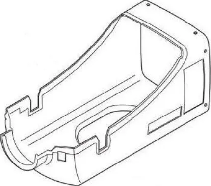 Capot inférieur Airtronic D4 / D4 PLUS