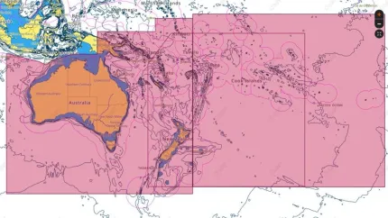 Carte C-MAP® Max Australie / Nouvelle Zélande / Polynésie / Nouvelle Calédonie / Fidji