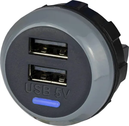 Chargeur double USB 3A 5V - 12/24VDC
