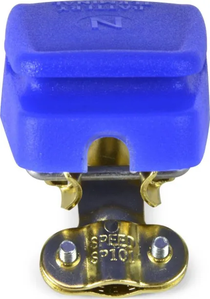 Cosse rapide bleu négatif