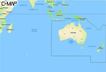 Carte C-MAP® Discover™ Australie / Nouvelle-Zélande