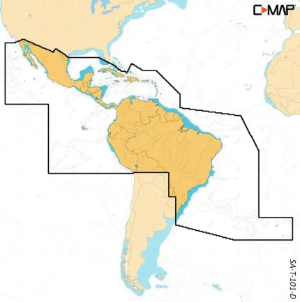 Carte C-MAP® Discover™ X  Mexique / Amérique Centrale / Caraïbes / Brésil