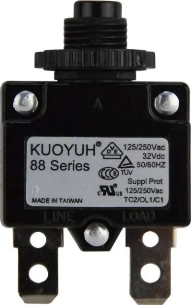 Disjoncteur thermique unipolaire réarmable, 10A