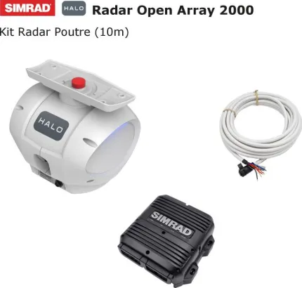 HALO OPEN ARRAY 200X : Kit Radar Poutre 50W avec câble de 10m
