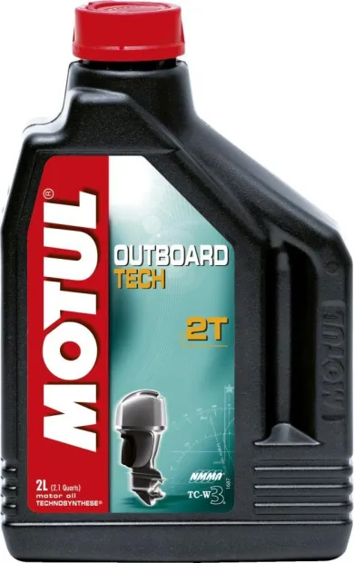 Huile moteur Outboard Tech 2T bidon 2L