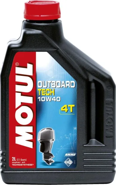 Huile moteur Outboard Tech 4T 10W40 bidon 2L