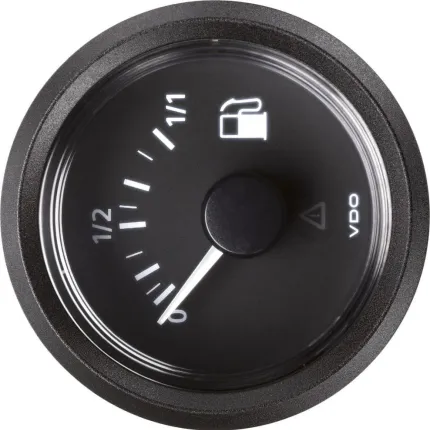 Indicateur jauge tubulaire 12/24V, 90-10 ohms