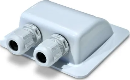 Kit passe-toit pour câble panneau solaire - Blanc