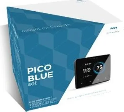 Pack gestion batterie PICO Blue en saillie NOIR, composé d'un PICO, un shunt 500A, un quadruple shunts 25A et une interface pour sondes de niveau et température. 6-35Vdc et réseau SiCom