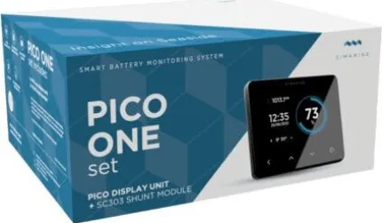 Pack gestion batterie PICO One en saillie SILVER, composé d'un PICO, un shunt 300A, pour une alimentation 6 à 35Vdc