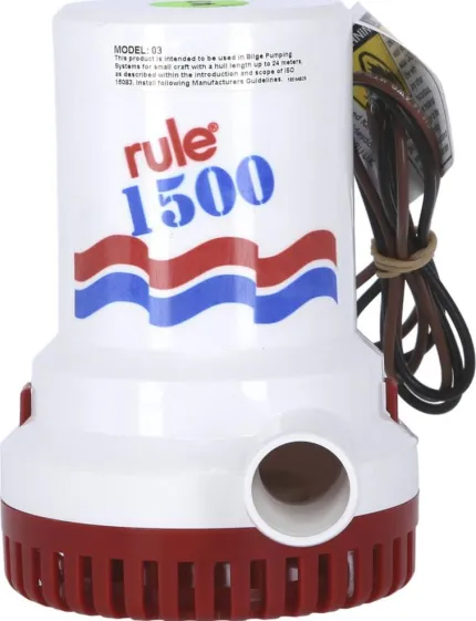 Pompe de cale immergeable 24V 5600L/h