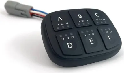 Powerkey 6 touches compact CANbusJ1939 ou CANopen