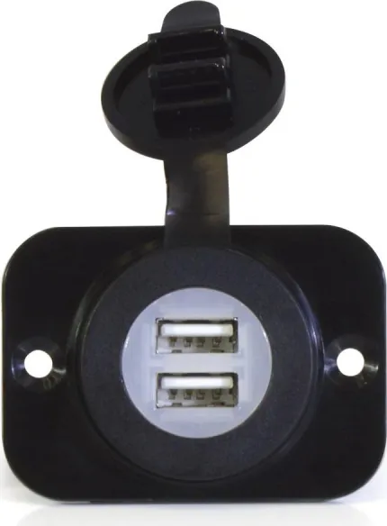 Prise double USB 12/24V