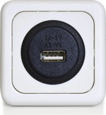 Prise USB encastrable 12/5V 3A