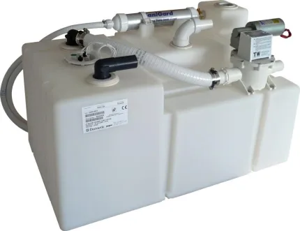 Réservoir eaux usées 151L avec pompe de vidange 24V