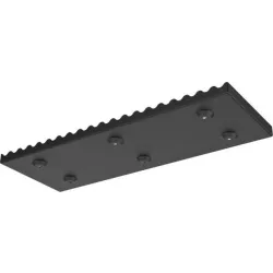 Support de montage en acier peint + vis à bois en acier inoxydable A2 + 2 sangles