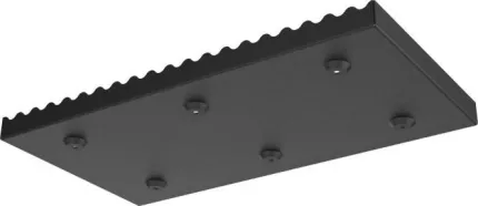 Support de montage en acier peint + vis à bois en acier inoxydable A2 + 2 sangles