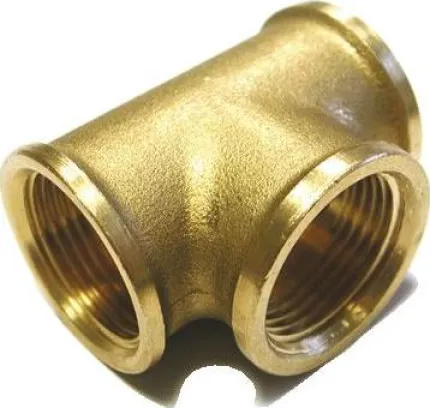 Té femelle laiton 1/4''