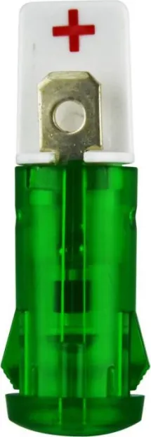 Témoin lumineux LED verte 12/24VDC