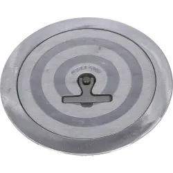 Trappe ronde 12'' en aluminium avec dormant aluminium (sans charnière)