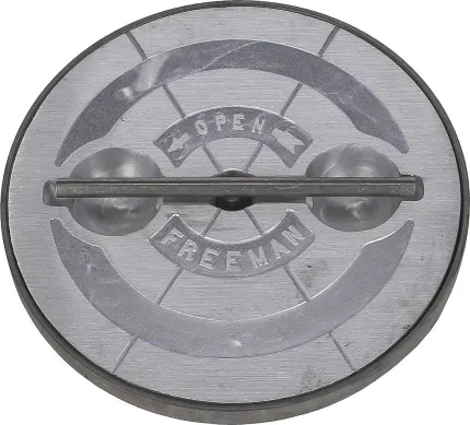Trappe ronde 15'' en aluminium avec dormant acier (sans charnière)