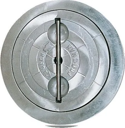 Trappe ronde 20'' en aluminium avec dormant en aluminium (sans charnière)