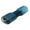 20 x clip mâle plat 6,3 bleue étanche - Thermo-rétractable
