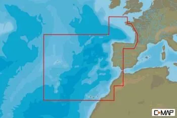 Carte C-MAP® 4D Europe Côtes Ouest