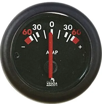 Voltmètre AMPèremètre Voiture 52mm – Jauge Rond 60-0-60A – Installation Facile – Universel 12V Pour Camion, Bateau, ATV