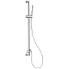 Barre de douche chromée avec mitigeur