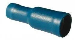 Boîte 100 cosses cône femelle 4mm bleue - standard