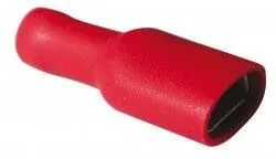 Boîte 100 cosses femelles isolées 6.3mm bleues - standard