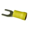 Boîte 100 cosses fourche 5mm rouge - standard