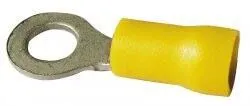 Boîte 100 cosses rondes 6mm jaune - standard