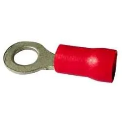 Boîte 100 cosses rondes 6mm rouge - standard