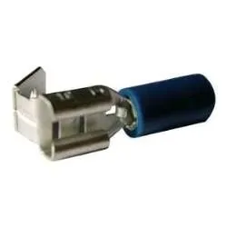 Boîte 50 cosses mixte 6.3mm bleu - standard