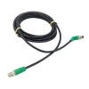 Câble Ethernet coudé 4.5m prises M12-X 8 broches
