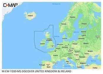 Carte C-MAP® Discover™ Irlande / Royaume-Uni / Manche