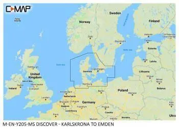 Carte C-MAP® Discover™ Karlskrona / Emden