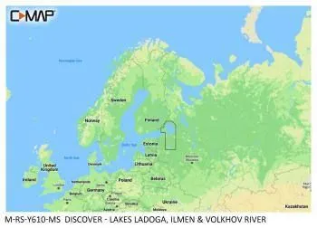 Carte C-MAP® Discover™ Lacs Ladoga & Ilmen / Rivière Volkhov