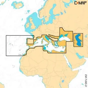 Carte C-MAP® Discover™ X Europe du Sud Compatible