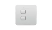 Clavier à 2 boutons en aluminium anodisé argenté, va-et-vient, dimmer et alimentation de 6 à 22Vdc