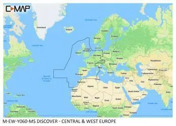 Carte C-MAP® Discover™ Europe Centrale & Ouest Continentale