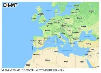 Carte C-MAP® Discover™ Méditerranée Ouest