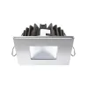 Downlight LED carré - MARINA XP LP 4W 9-32Vdc - Inox poli - Blanc naturel / Rouge - 80° - IP66